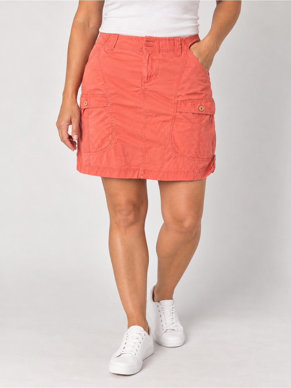 White Sierra Coral Canyon Cargo Skirt